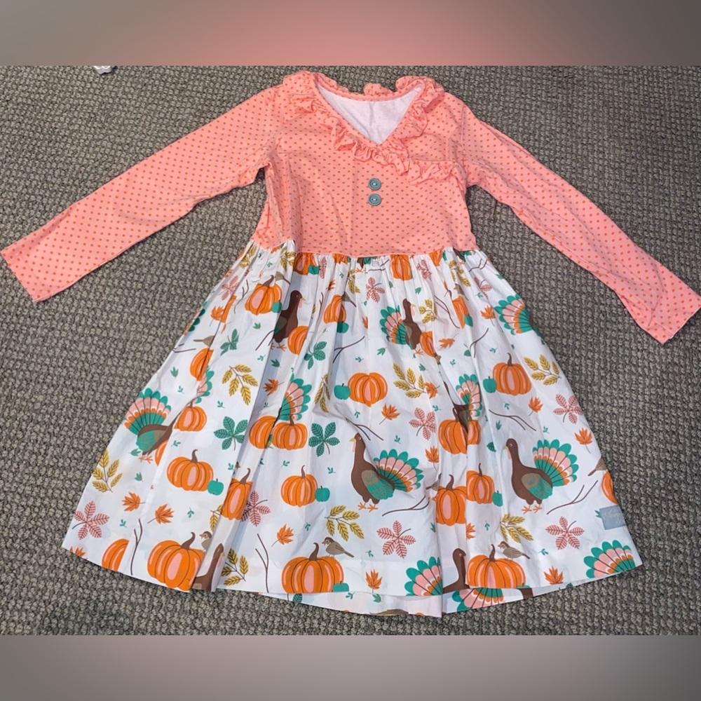 ELEANOR ROSE FALL DRESS SIZE 7T